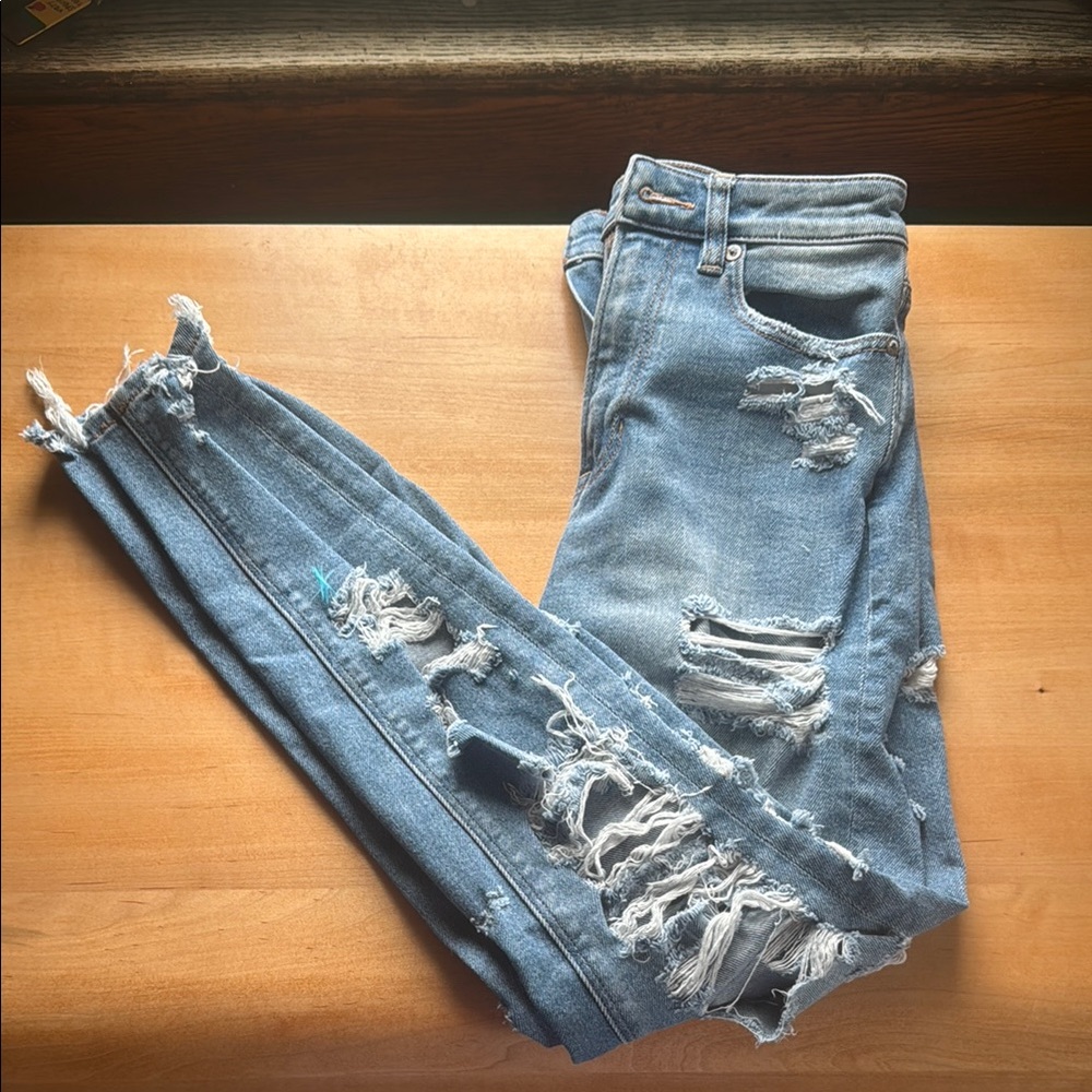 American eagle stretch mom Jean